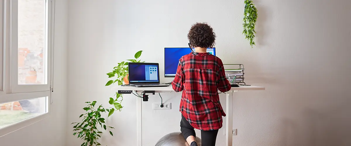 standing desk in small office ideas
